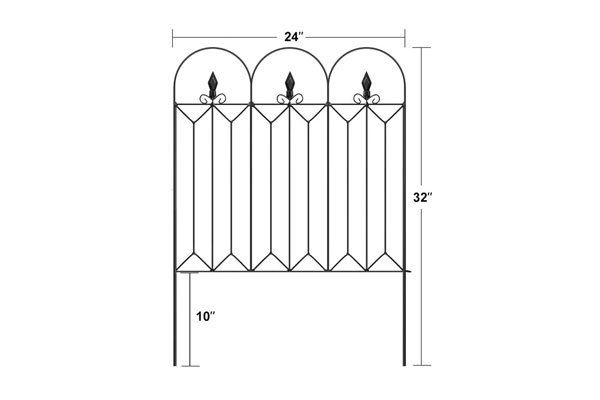 Rustproof Waterproof Metal Folding Fencing Landscape Wire Border Barrier For Garden/Flowers/Animal