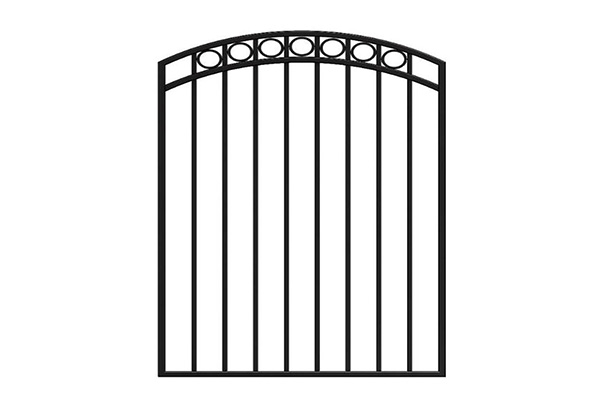 Black Metal Walkway Fence Gate For Villa/Garden/Courtyard/Home