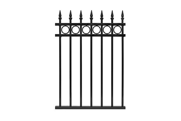 Black Metal Walkway Fence Gate For Villa/Garden/Courtyard/Home