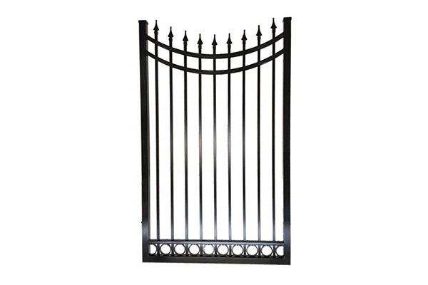 Black Metal Walkway Fence Gate For Villa/Garden/Courtyard/Home